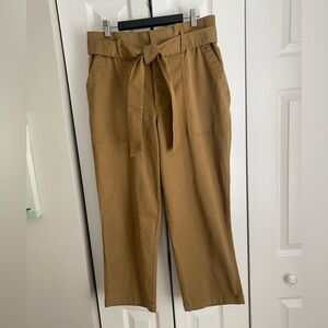 Cabi Discovery Paperbag Trousers Style 5693 Hi-Rise Self Tie Waist Womens 8 EUC